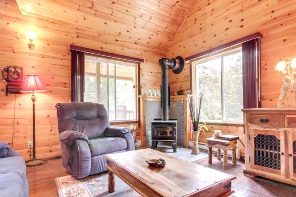 Chalet Riviere - Bord De Riviere - Romantique Saint-Alexis-des-Monts Zewnętrze zdjęcie